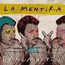 Album cover art for "La Mentira" by Dani Martín & Joaquín Sabina
