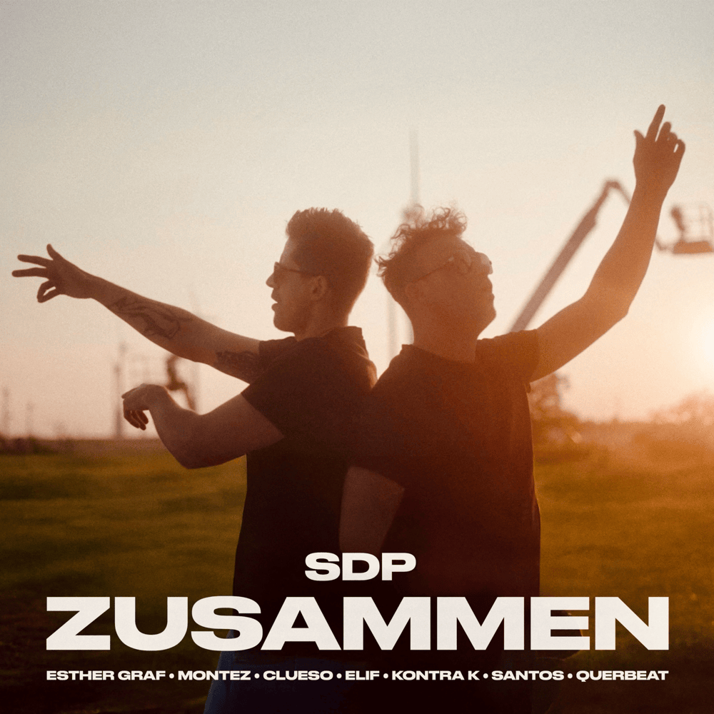 Album cover art for "Zusammen" by SDP & Esther Graf & Montez & Clueso & ELIF & Kontra K & SANTOS & Querbeat