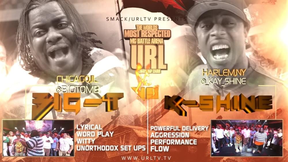Album cover art for "Big T vs. K-Shine" by URLtv & K-Shine & Big T (Battle Rapper)