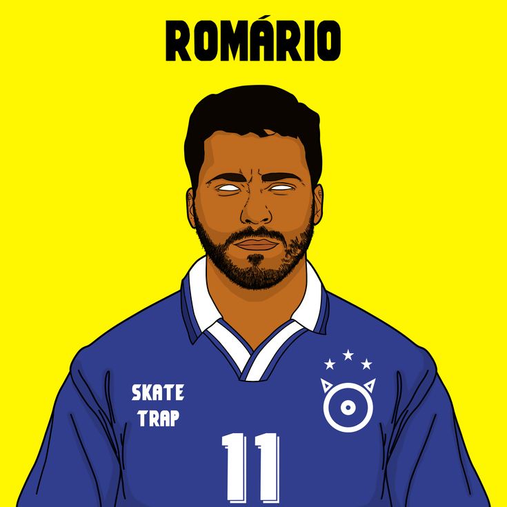 Album cover art for "Romário" by Pimpo$o & Raffa Moreira