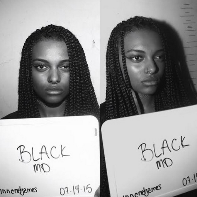 Album cover art for "Black" by Innanet James