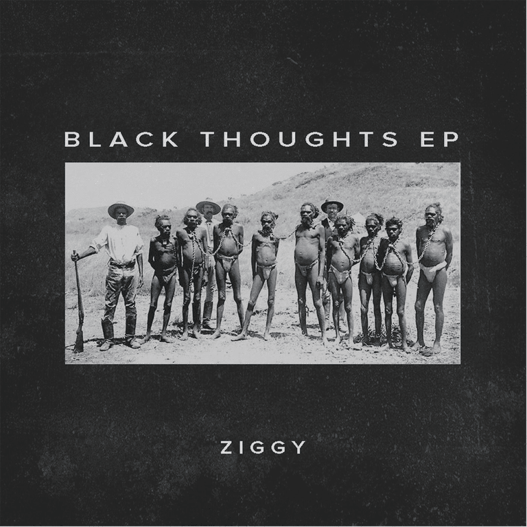 Album cover art for "White Lies" by Ziggy Ramo