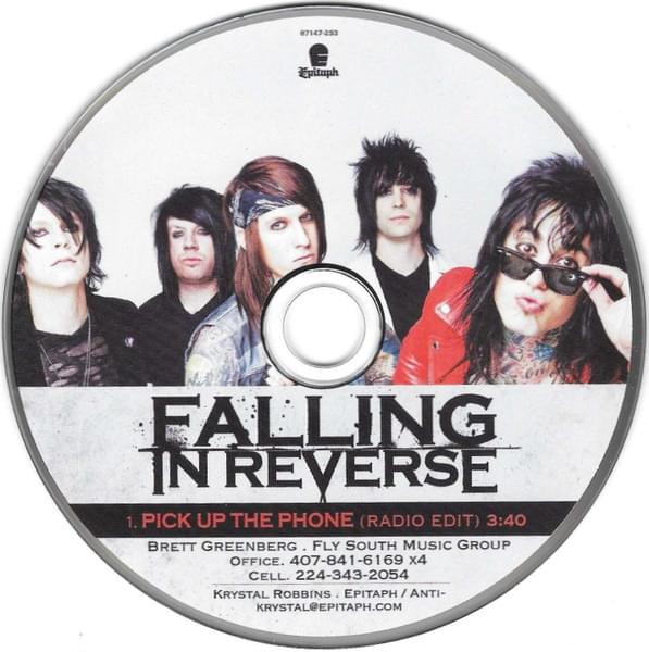 Album cover art for "Pick Up the Phone" by Falling In Reverse