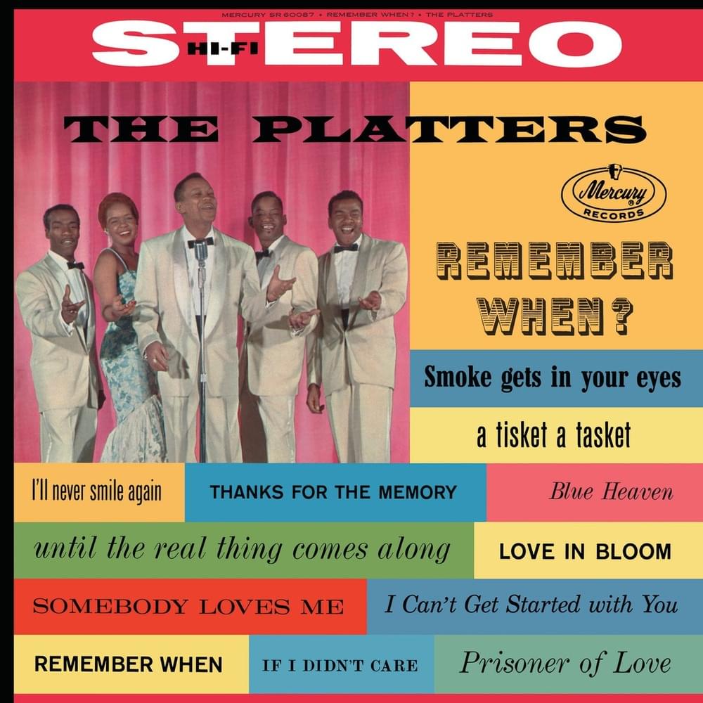 Album cover art for "I’ll Never Smile Again" by The Platters