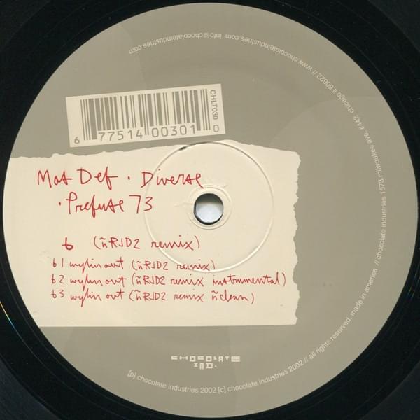 Album cover art for "Wylin Out (RJD2 Remix Instrumental)" by Yasiin Bey
