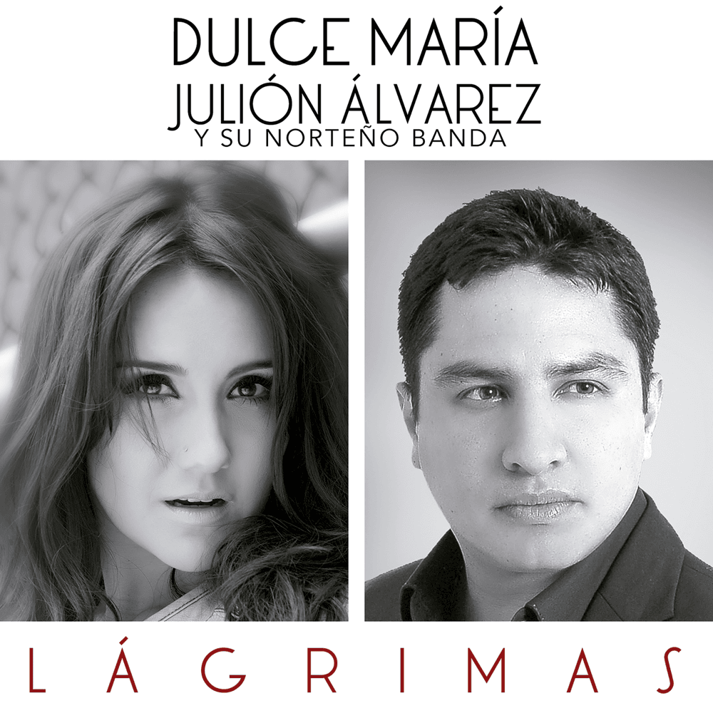 Album cover art for "Lágrimas" by Julión Álvarez y su Norteño Banda