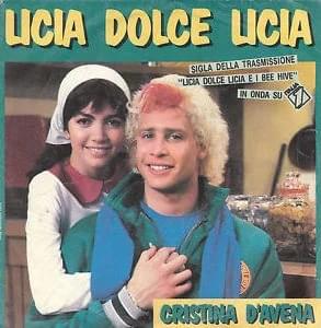 Album cover art for "Licia dolce Licia" by Cristina D’Avena