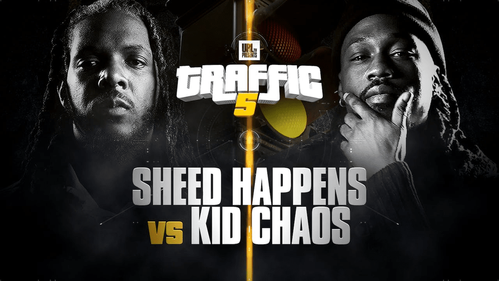 Album cover art for "Kid Chaos vs. Sheed Happens" by URLtv & Kid Chaos & Sheed Happens