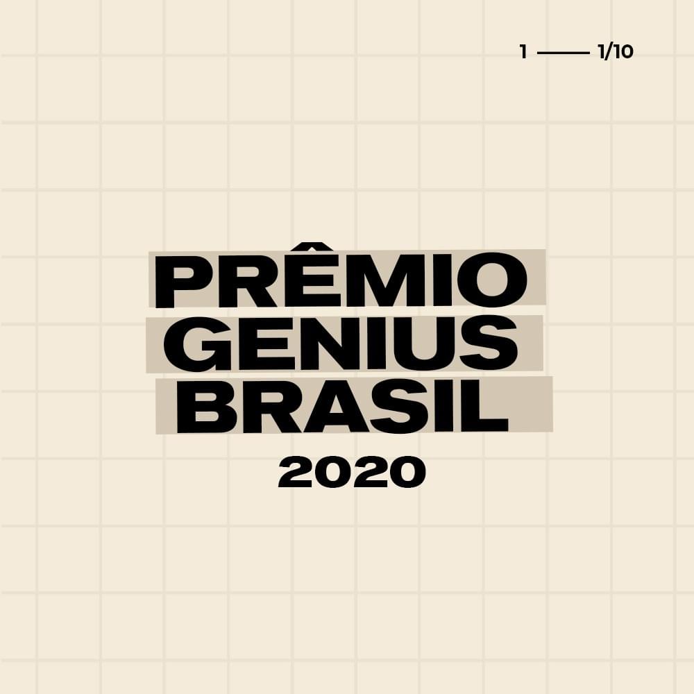 Album cover art for "Prêmio Genius Brasil de Música 2020" by Genius Brasil
