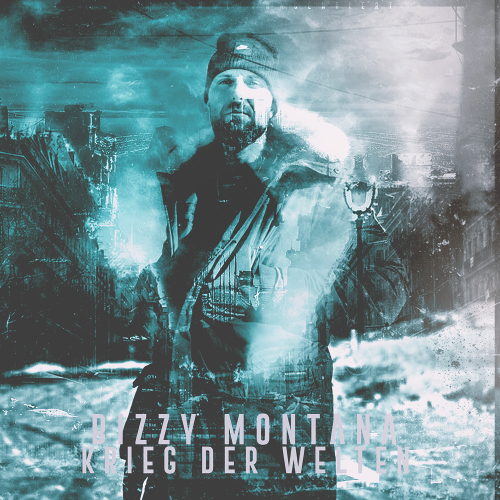 Album cover art for "Krieg der Welten" by Bizzy Montana