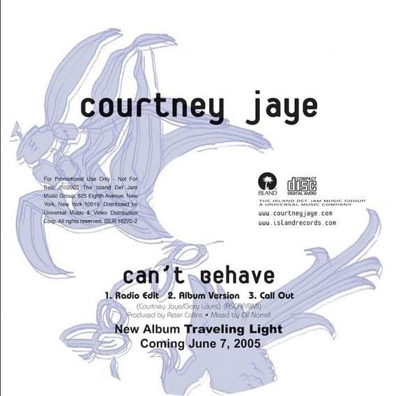 Album cover art for "Can’t Behave" by Courtney Jaye