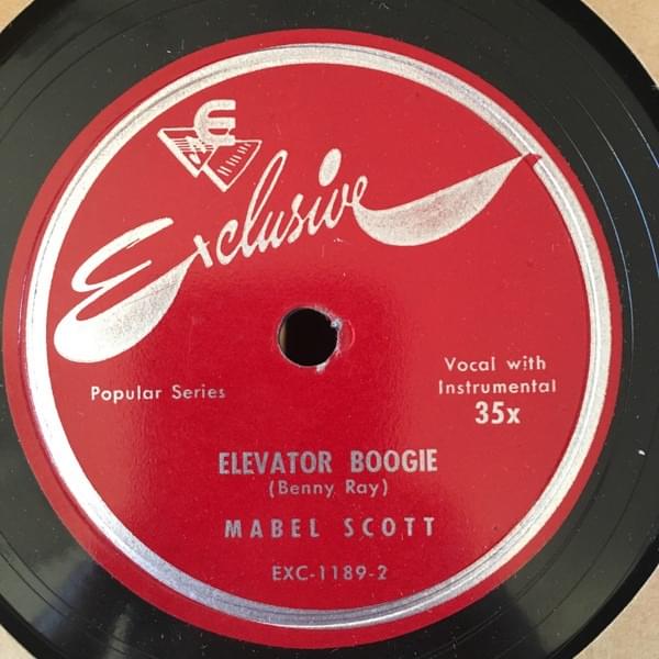 Album cover art for "Elevator Boogie" by Mabel Scott