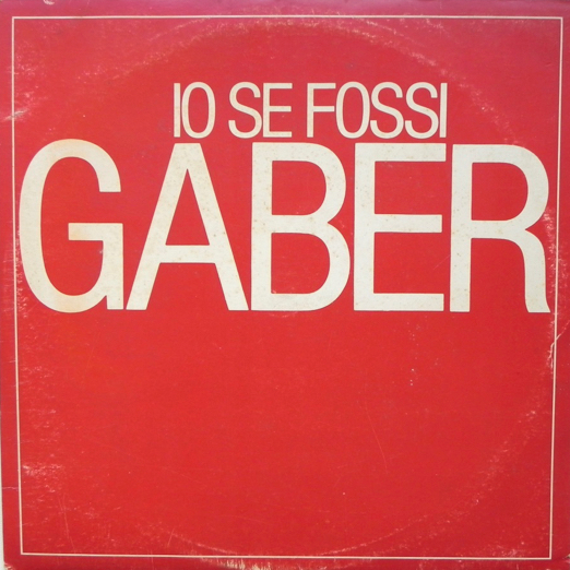 Album cover art for "L’Abitudine" by Giorgio Gaber