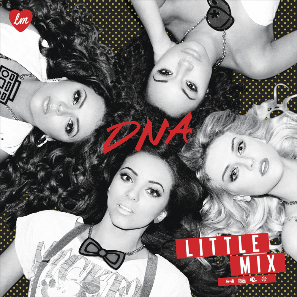 Album cover art for "DNA" by Little Mix
