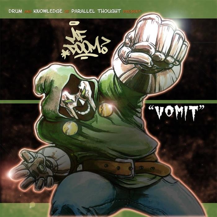 Album cover art for "Vomit" by MF DOOM
