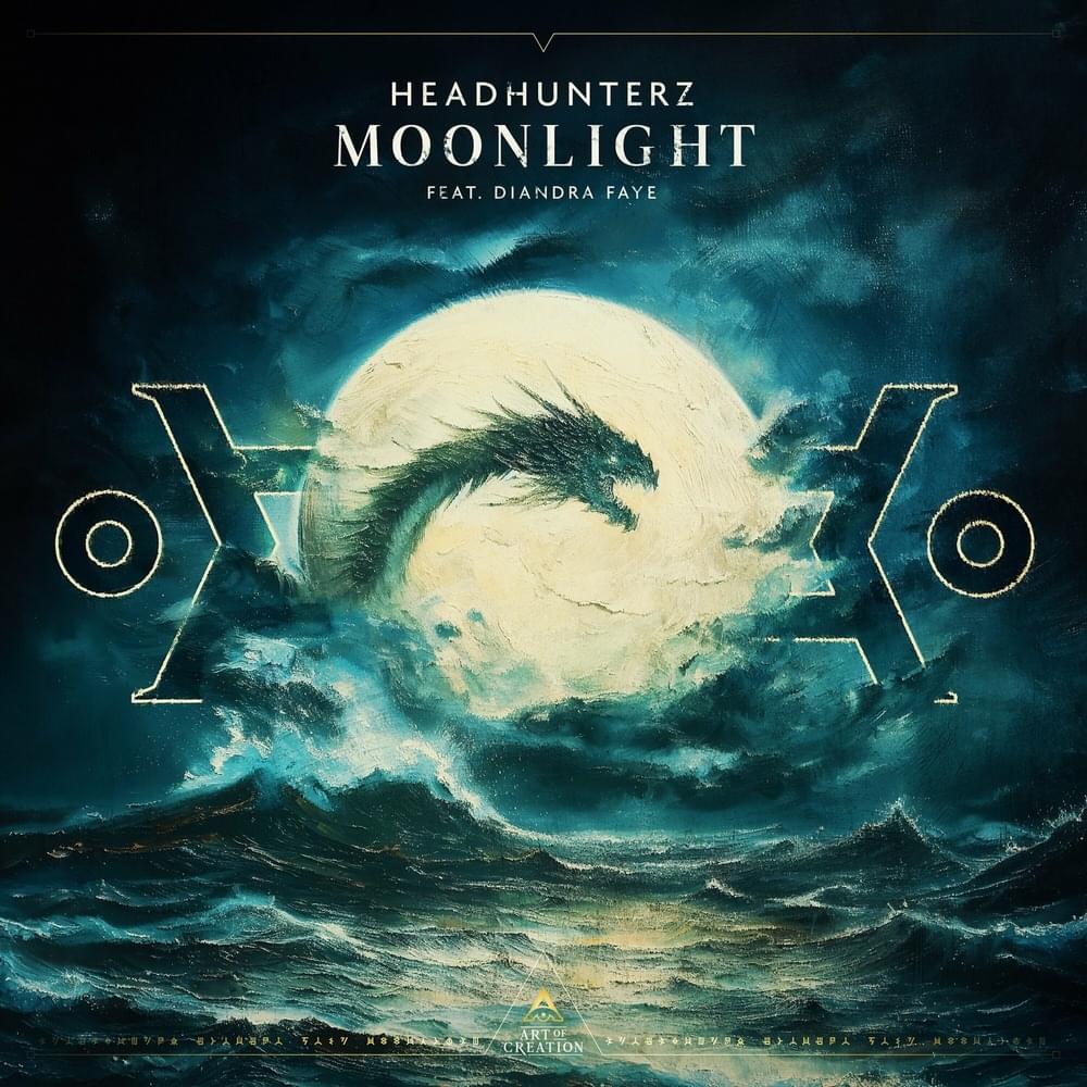 Album cover art for "Moonlight" by Headhunterz & Diandra Faye