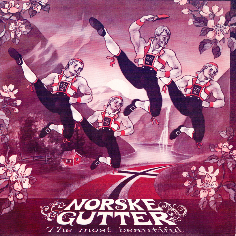 Album cover art for "Mamma mannen ga meg gonoré" by Norske Gutter