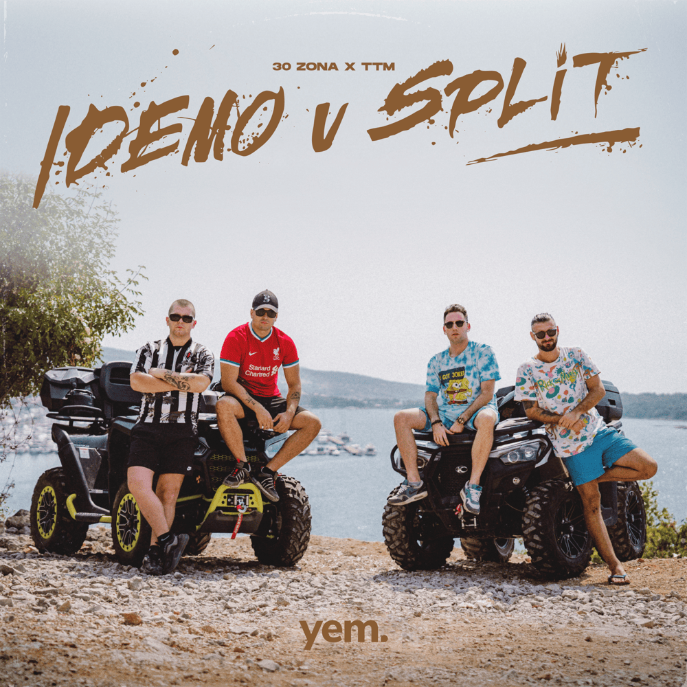 Album cover art for "Idemo u Split" by 30Zona