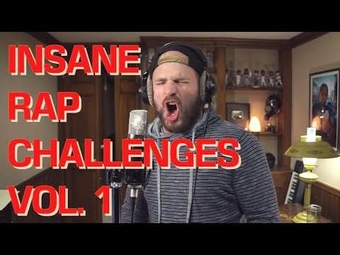 Album cover art for "Insane Rap Challenges Vol. 1" by Mac Lethal
