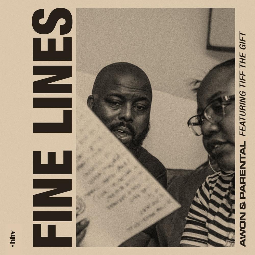 Album cover art for "Fine Lines" by Awon & Tiff the Gift