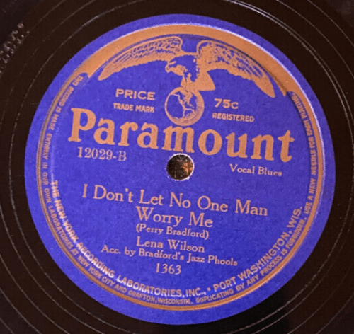 I Don’t Let No One Man Worry Me by Lena Wilson