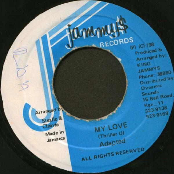Album cover art for "My Love" by Thriller U
