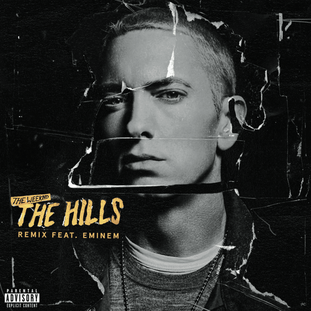 Album cover art for "The Hills (Eminem Remix)" by The Weeknd & Eminem