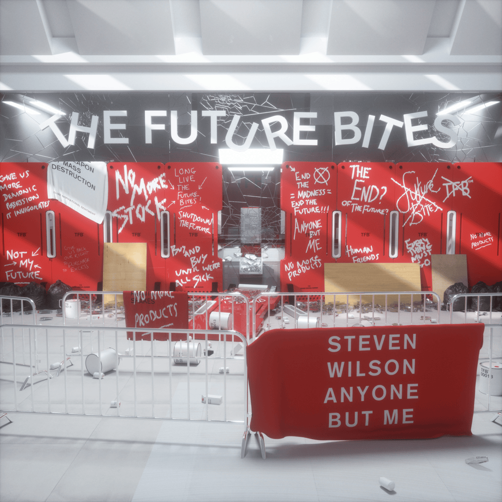 Album cover art for "ANYONE BUT ME" by Steven Wilson