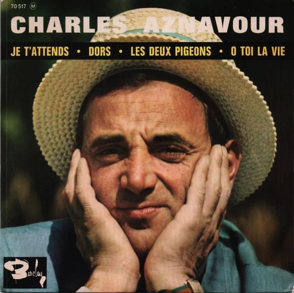Album cover art for "Je t’attends" by Charles Aznavour