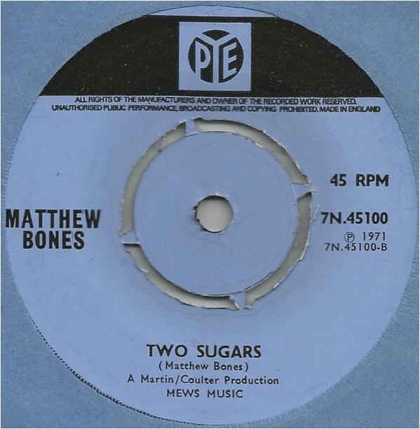 Album cover art for "Two Sugars" by Matthew Bones