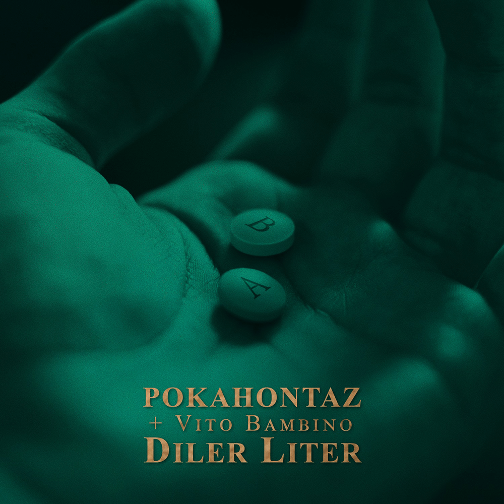 Album cover art for "Diler liter" by Pokahontaz & Vito Bambino