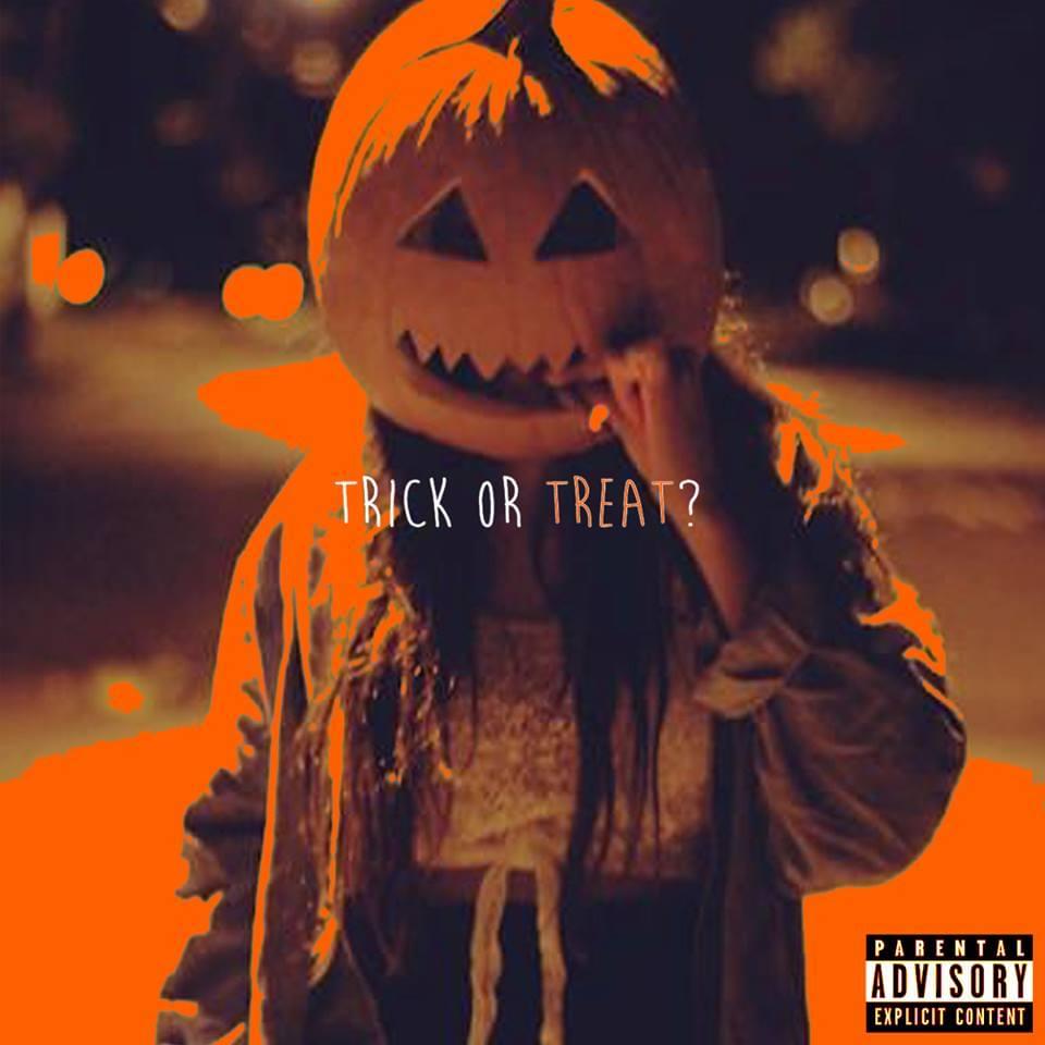 Album cover art for "Trick or Treat?" by brokeNCYDE